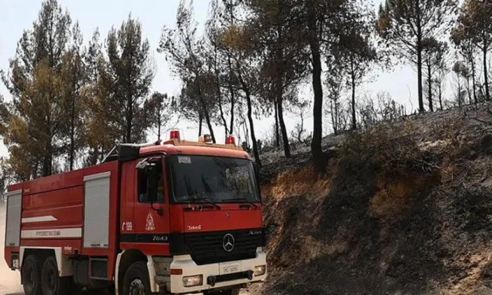 Λέσβος: Φωτιά στην περιοχή Μανταμάδος – Σηκώθηκαν και εναέρια μέσα